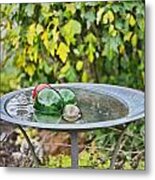 Balls In Water Metal Print