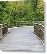 Bamboo Bridge Metal Print