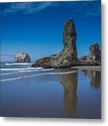 Bandon Oregon Sea Stacks Metal Print