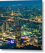 Bangkok Blue Metal Print