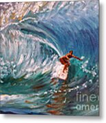 Banzai Pipeline In Oahu Metal Print