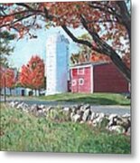 Barn At Warren Center Metal Print