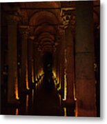 Basilica Cistern Metal Print