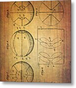 Basket Ball Patent From 1929 Metal Print
