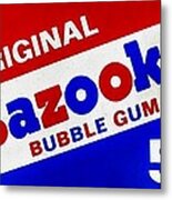 Bazooka Bubble Gum Metal Print