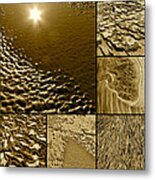 Beach Abstracts Collage Metal Print