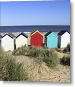 Southwold Beach Huts Uk Metal Print