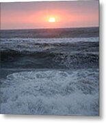 Beach Sunset Metal Print