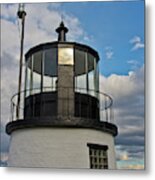 Beacon, Owl's Head Lighthouse, Owl's Metal Print