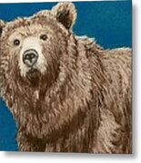 Bear Metal Print