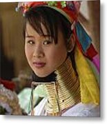 Beauty Of Thailand Long Necked Women 1 Metal Print