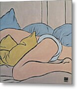 Bedscape One Forty-five Am Metal Print