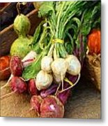 Beets And Turnips Metal Print