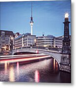 Berlin, Bridge Over The Spree River Metal Print