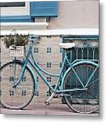 Vintage Bicycle Photography - Bicycles Are Not Only For Summer Metal Print