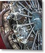 Big Motor Vintage Aircraft Metal Print