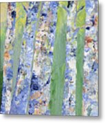 Birches Metal Print