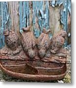 Bird Bath Metal Print