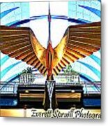 Bird In The Building Metal Print