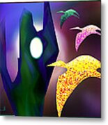 Bird Magic Metal Print