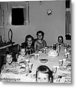 Birthday Party Table Grove Illinois 1957 Metal Print