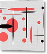 Black And Red No. 2 Metal Print