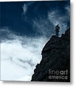 Black Cliff Metal Print