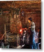 Blacksmith - Cooking With The Smith's Metal Print