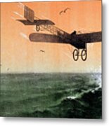 Bleriot Crossing The Channel Metal Print