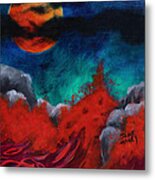 Blood Moon Metal Print