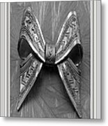 Blue Bow Metal Print