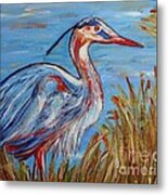 Blue Heron Metal Print