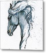 Blue Horse 2014 06 16 Metal Print