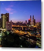 Blue Hour | Kuala Lumpur, Malaysia Metal Print