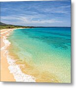 Blue Makena Beach Maui Metal Print