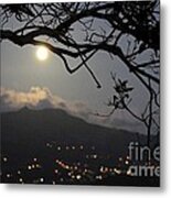 Blue Moon Over El Yunque Metal Print