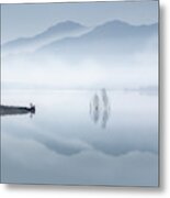 Blue Silence Metal Print