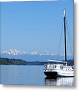 Blue Skies And Thunder Metal Print