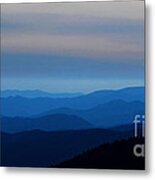 Blue Smokies At Dusk Metal Print