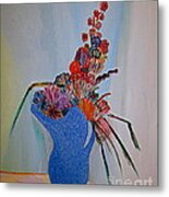 Blue Vase 22 Metal Print