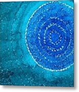 Blue World Original Painting Metal Print