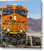 Bnsf In Ludlow, California Metal Print