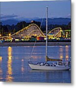 Boat At Twilight Metal Print