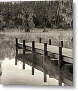 Boat Dock Caddo Lake Metal Print