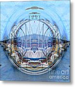 Boat Harbor Abstract Metal Print