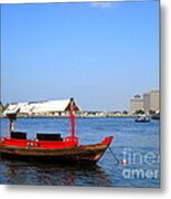 Boat On The River Metal Print