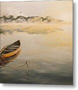 Boat On Water Metal Print