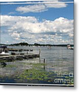 Boat Pier On Lake Ontario Metal Print