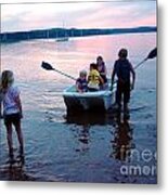 Boat Play Metal Print