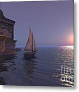 Boat Sailing Metal Print